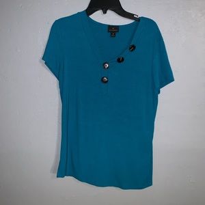 cute blue simple tee